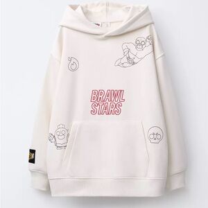 Zara kids Cream Brawl Stars hoodie